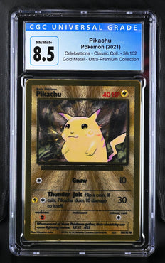 Pokémon Pikachu (2021) Gold Metal - Ultra-Premium Collection CGC 8.5