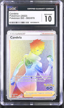 Pokémon Candela (2022) Rainbow Rare Holo CGC 10