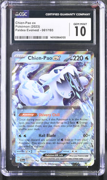 Pokémon Chien-Pao ex (2023) Holo CGC 10