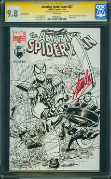Amazing Spider-Man #667 Custom Edition CGC SS 9.8 Signed Adams & Stan Lee