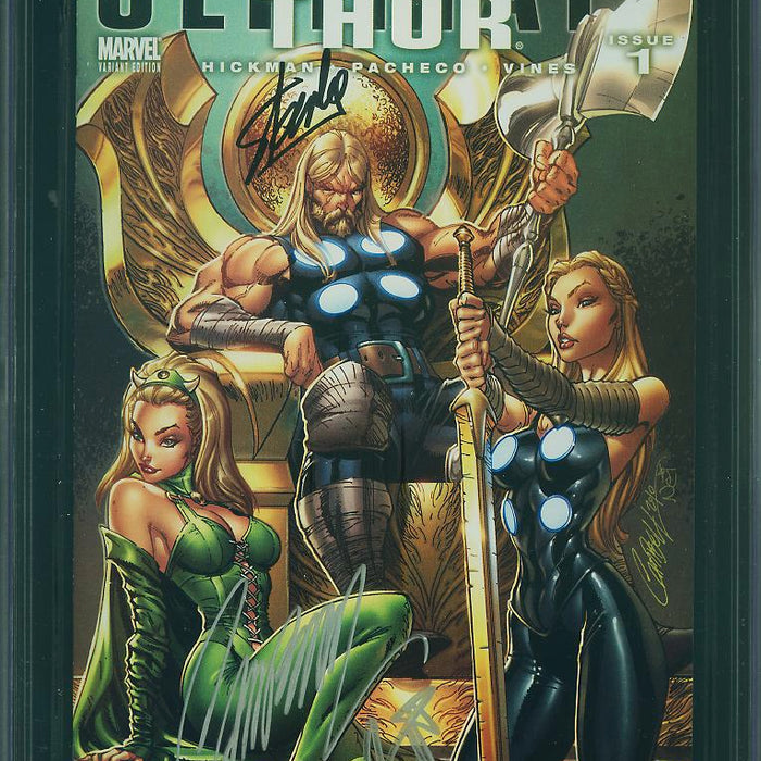 Ultimate Thor #1 LBCC/UniversalOutpost.com Edition CGC SS 9.8 SIGNED CAMPBELL, RUFFINO & STAN LEE Ultimate Thor #1 LBCC/UniversalOutpost.com Edition CGC SS 9.8 SIGNED CAMPBELL, RUFFINO & STAN LEE