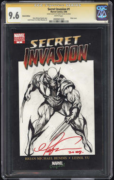 Secret Invasion #1 Sketch Edition CGC SS 9.6 Signed & Sketch by Texeira