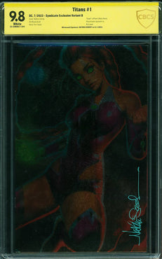 Titans #1 Syndicate Exclusive Variant B CBCS 9.8 Signed by Szerdy
