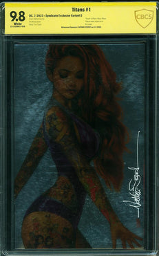 Titans #1 Syndicate Exclusive Variant D CBCS 9.8 Signed by Szerdy