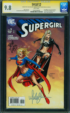 Supergirl (2005) #5 CGC SS 9.8 Signed by Loeb & Turner