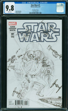 Star Wars #1 (2015) 1:200 ALEX ROSS SKETCH CGC 9.8