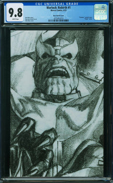Warlock: Rebirth #1 Ross Sketch Cover CGC 9.8