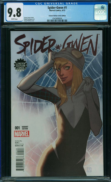 Spider-Gwen (2015) #1 Limited Edition Comix Edition CGC 9.8 Spider-Gwen (2015) #1 Limited Edition Comix Edition CGC 9.8