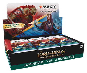 MTG Lord of the Rings: Tales of Middle Earth Jumpstart Vol. 2 Booster display