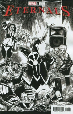 ETERNALS (2021) #1 RAMOS B&W LAUNCH PARTY VARIANT (LTD 1 PER STORE)