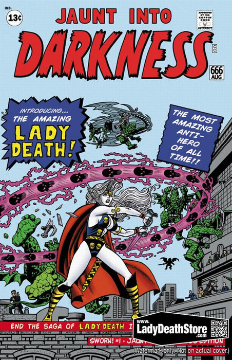 LADY DEATH: SWORN! #1 JAUNT INTO DARKNESS EDITION (LTD TO 200) LADY DEATH: SWORN! #1 JAUNT INTO DARKNESS EDITION (LTD TO 200)