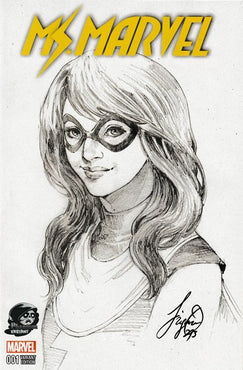 MS. MARVEL (2014) #1 SIYA OUM SKETCH VARIANT (LTD TO 1500)