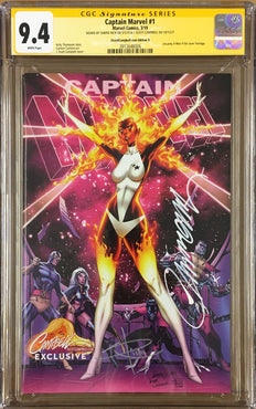 CAPTAIN MARVEL #1 CAMPBELL CVR D CGC 9.4 SIGNED RICH & CAMPBELL