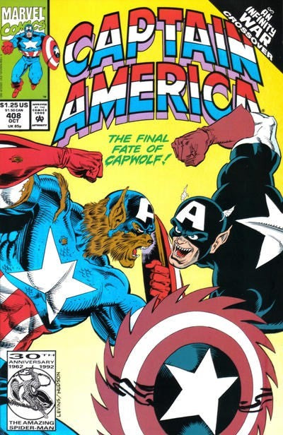 CAPTAIN AMERICA #408 (DIRECT EDITION) CAPTAIN AMERICA #408 (DIRECT EDITION)