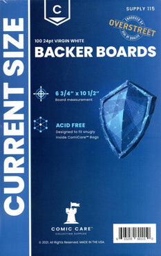 115 Comicare Current Size Backer Boards 100ct