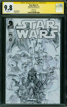 STAR WARS #1 (2013) 1:200 ALEX ROSS SKETCH EXCLUSIVE SIGNED CGC 9.8