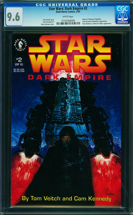 STAR WARS DARK EMPIRE #2 CGC 9.6 STAR WARS DARK EMPIRE #2 CGC 9.6