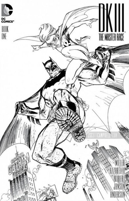 DARK KNIGHT III: THE MASTER RACE #1 CAMPBELL SKETCH VARIANT DARK KNIGHT III: THE MASTER RACE #1 CAMPBELL SKETCH VARIANT