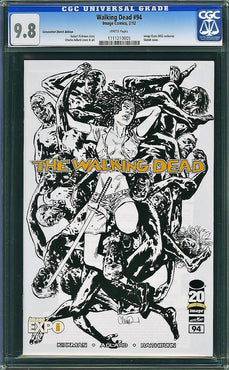 WALKING DEAD #94 IMAGE EXPO SKETCH EXCLUSIVE CGC 9.8 LTD 200