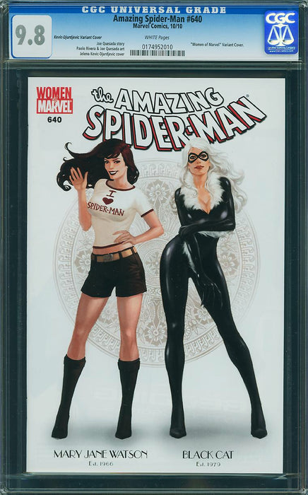 AMAZING SPIDER-MAN #640 WOMEN OF MARVEL VARIANT CGC 9.8 AMAZING SPIDER-MAN #640 WOMEN OF MARVEL VARIANT CGC 9.8