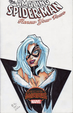 Black Cat Original Art by Liam Shalloo