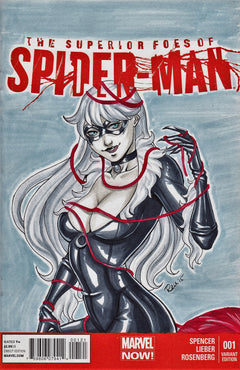 Black Cat Original Art by Rennie Florence