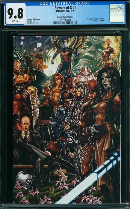 POWERS OF X #1 MARK BROOKS 1:500 VARIANT CGC 9.8 POWERS OF X #1 MARK BROOKS 1:500 VARIANT CGC 9.8