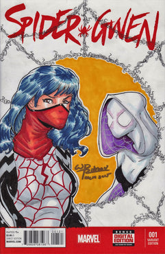 Spider-Gwen & Silk Original Art by Will Robson