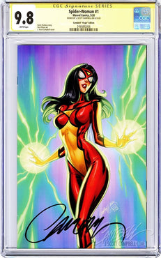 SPIDER-WOMAN #1 CAMPBELL VIRGIN CVR CGC 9.8 SIGNED CAMPBELL