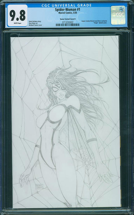 SPIDER-WOMAN #1 TURNER SKETCH CGC 9.8 SPIDER-WOMAN #1 TURNER SKETCH CGC 9.8