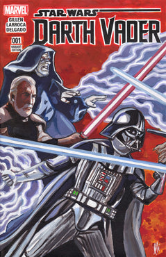 Star Wars Connecting part 1 Darkside Original Art by Lee Lightfoot