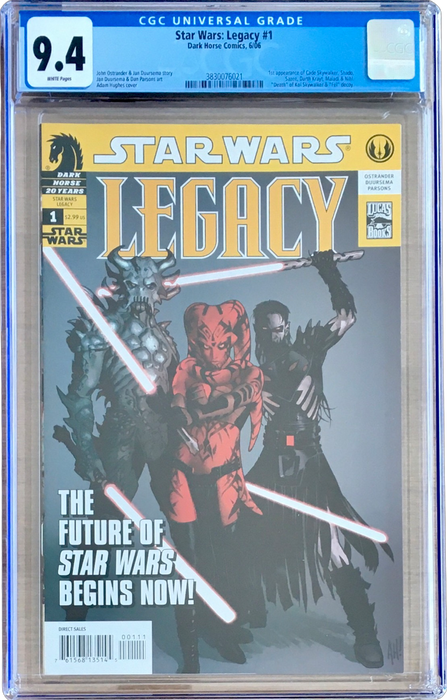 Star Wars: Legacy #1 CGC 9.4 Star Wars: Legacy #1 CGC 9.4