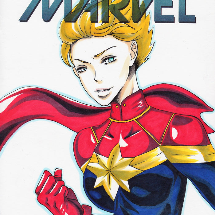 CAPTAIN MARVEL Original Art by PRIN NANA CAPTAIN MARVEL Original Art by PRIN NANA