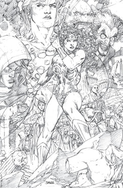WONDER WOMAN #750 JIM LEE CONNECTING SKETCH CVR I