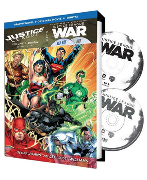 Justice League: War w/Justice League Vol. 1 (New 52) Graphic Novel(Blu-ray/DVD/UV) HC