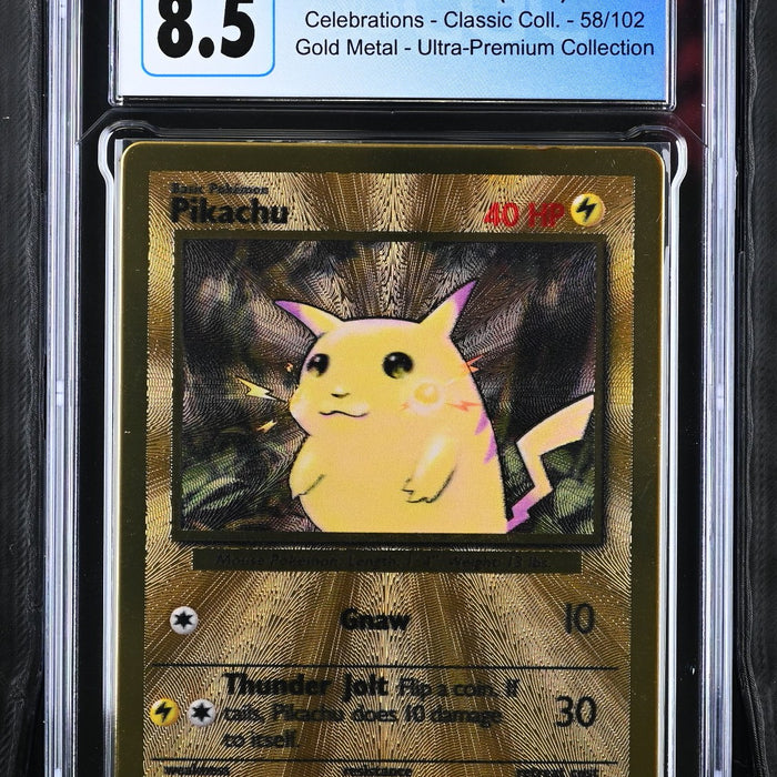 Pokémon Pikachu (2021) Gold Metal - Ultra-Premium Collection CGC 8.5