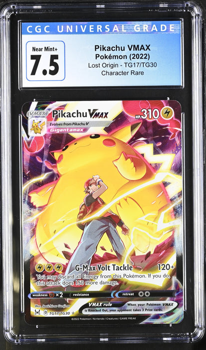 Pokémon Pikachu VMAX (2022) Trainer Gallery Holo CGC 7.5