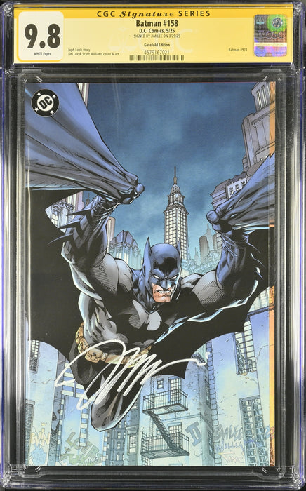 Batman #158 Gatefold Edition CGC SS 9.8 SIGNED BY JIM LEE