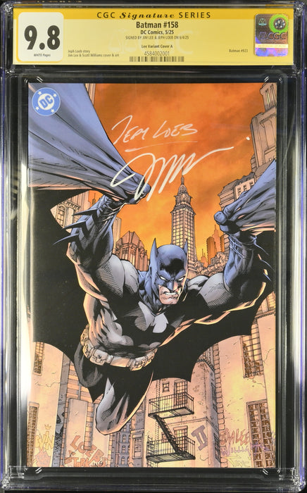 Batman #158 Lee Variant Cover A CGC SS 9.8 SIGNED JIM LEE & LOEB