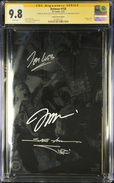 Batman #158 Trinity Comics Edition CGC SS 9.8 SIGNED JIM LEE, LOEB, SINCLAIR & WILLIAMS