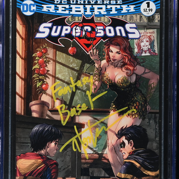 Super Sons #1 Unknown Comics Edition B Signed by Kirkham CGC SS 9.4