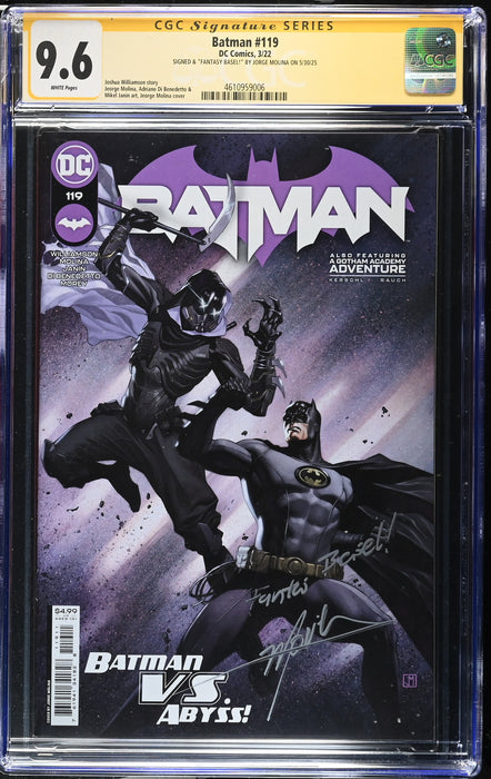 Batman (2016) #119 Signed by Molina CGC SS 9.6