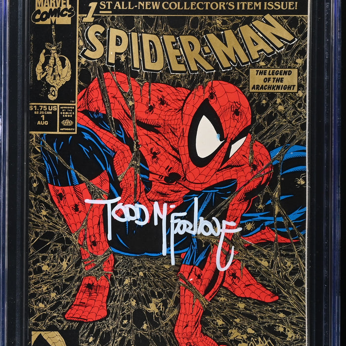 Spider-Man #1 Gold Edition CGC SS 9.8 SIGNED BY MCFARLANE