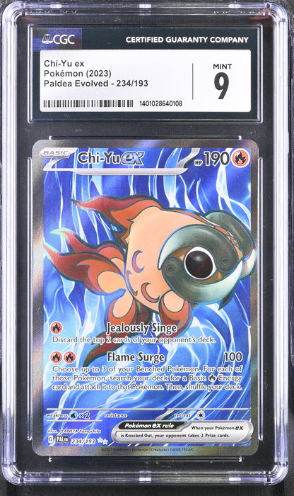 Pokémon Chi-Yu ex (2023) Ultra Rare Holo CGC 9