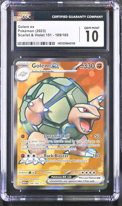 Pokémon Golem ex (2023) Ultra Rare Holo CGC 10