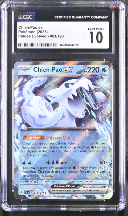 Pokémon Chien-Pao ex (2023) Holo CGC 10