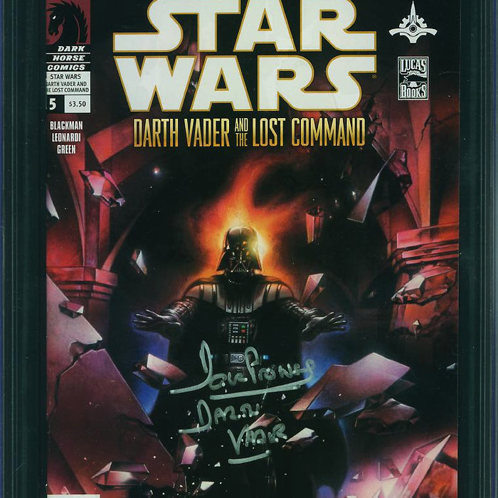 Star Wars: Darth Vader and the Lost Command #5 CGC SS 9.8 Signed by Prowse