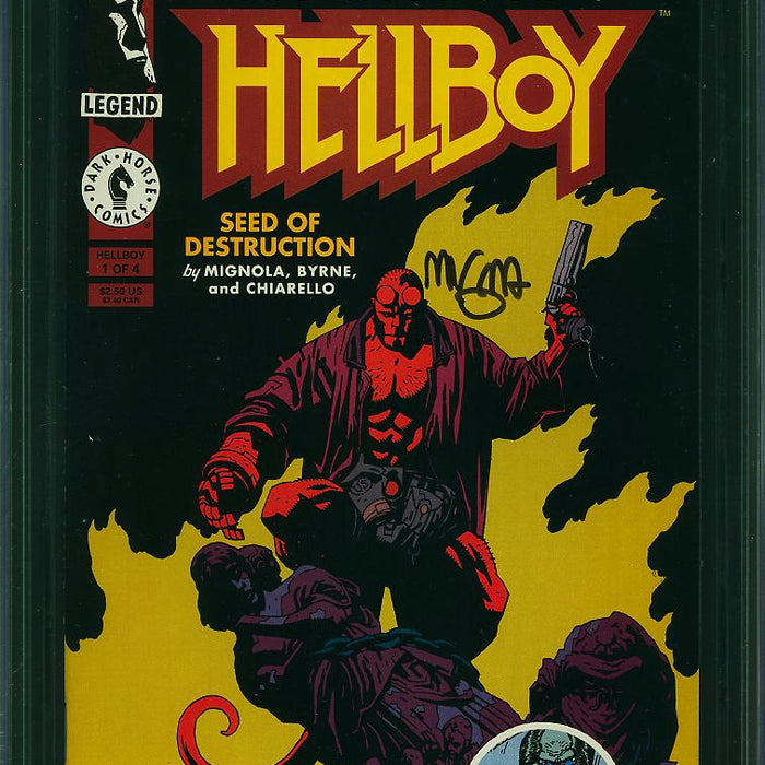 Hellboy: Seed of Destruction #1 CGC SS 9.8 Signed by Mignola