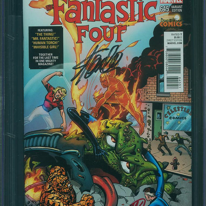 Fantastic Four #645 Desert Wind Comics Edition CGC SS 9.8 Signed by Sinnott & Stan Lee