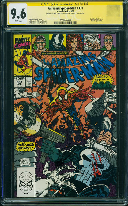 Amazing Spider-Man #331 CGC SS 9.6 Signed Larsen & Stan Lee